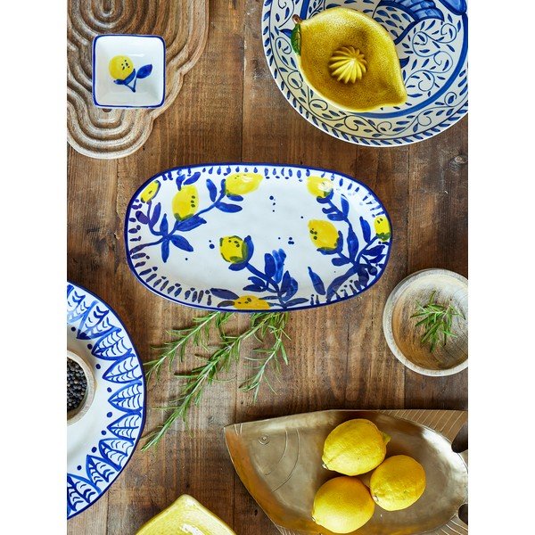 Bel/moder servirni krožnik iz kamenine Maxima – Bloomingville-image-3
