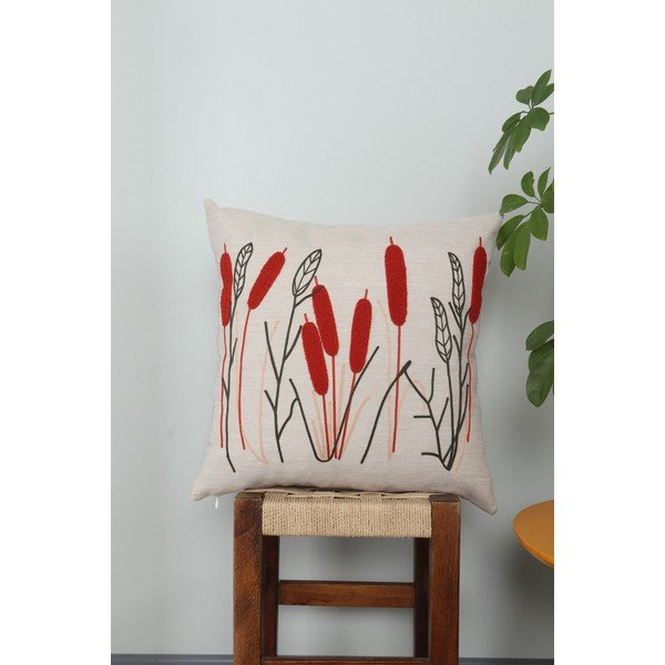 Lanena okrasna blazina 43x43 cm Straw – Mioli Decor-image-1