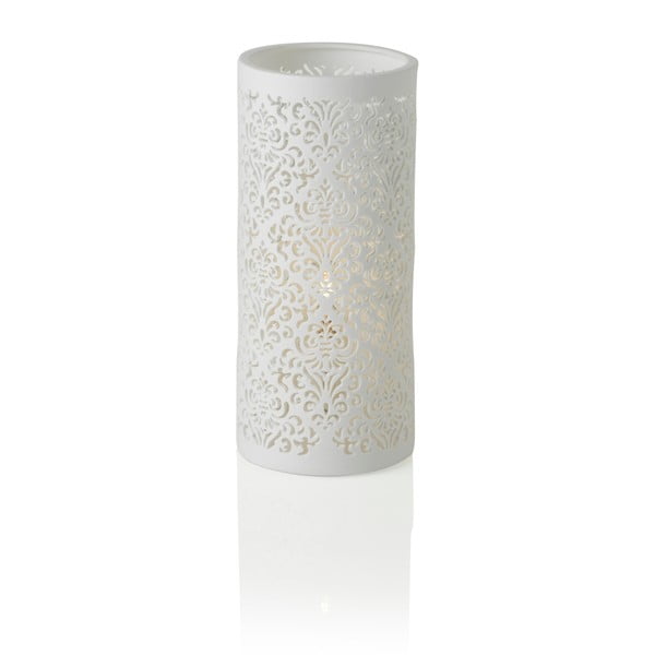 Namizna svetilka iz porcelana Brandani Jacquard, višina 28 cm