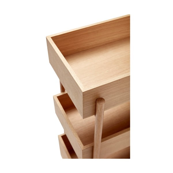 Stranska mizica iz masivnega hrasta 34x43 cm Stack – Hübsch-image-3