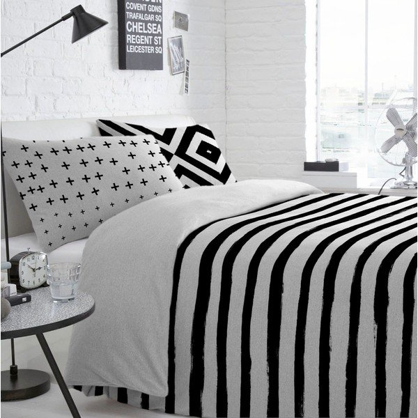 Bombažna prevleka za odejo Blanc Stripes, 200 x 200 cm-image-4