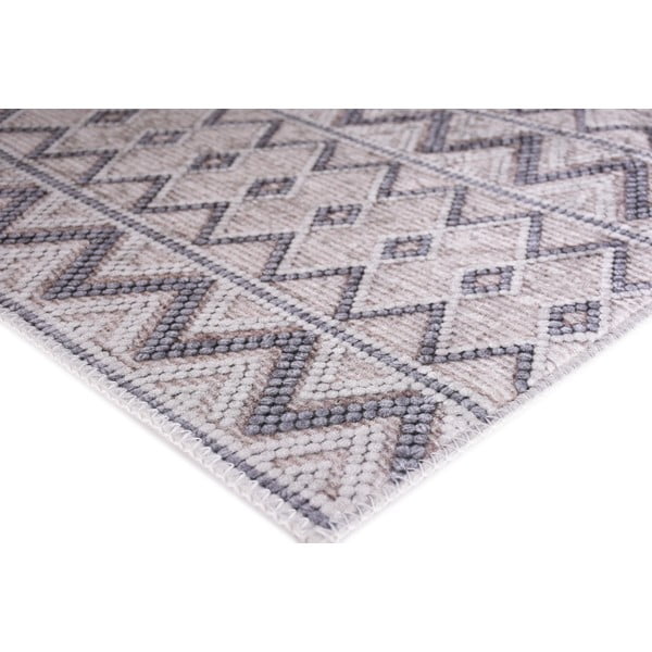 Siva pralna preproga 80x150 cm Zig Zag – Vitaus-image-2