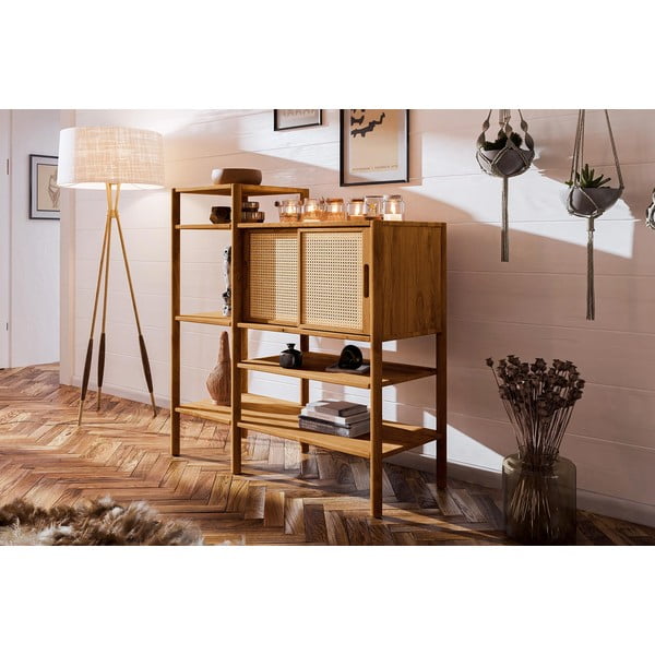 Knjižnica iz hrastovega lesa 120x123 cm Pola - The Beds-image-4