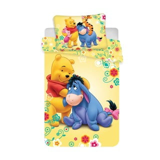 Bombažna otroška posteljnina za otroško posteljico 100x135 cm Winnie-the-Pooh – Jerry Fabrics