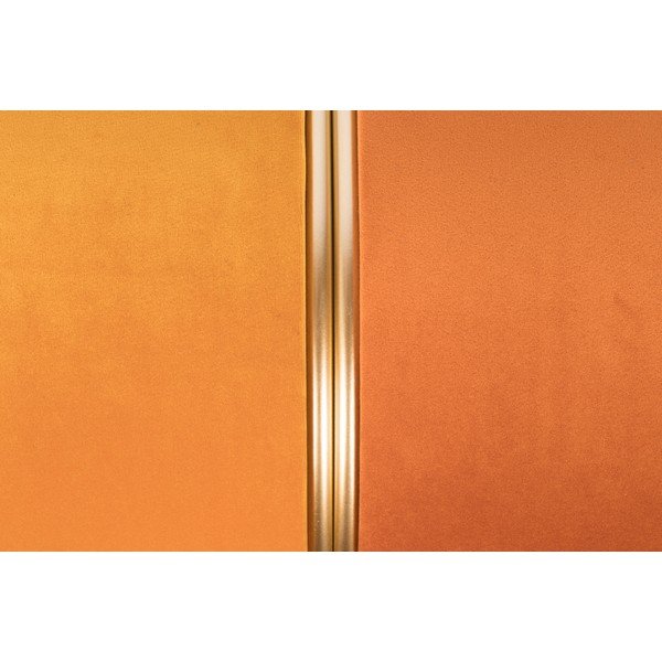 Oranžen žameten tabure Bubbly – White Label-image-4