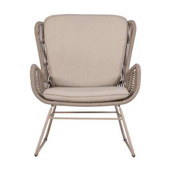 Bež kovinski/oblazinjen vrtni fotelj Grace – WOOOD-image-2