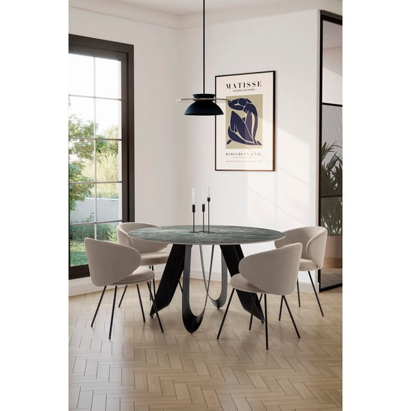 Okrogla jedilna miza ø 135 cm Aila – Marckeric-image-1