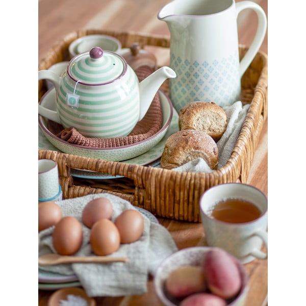 Zeleno-bel lončen čajnik Bloomingville Patrizia, 1,2 l-image-1