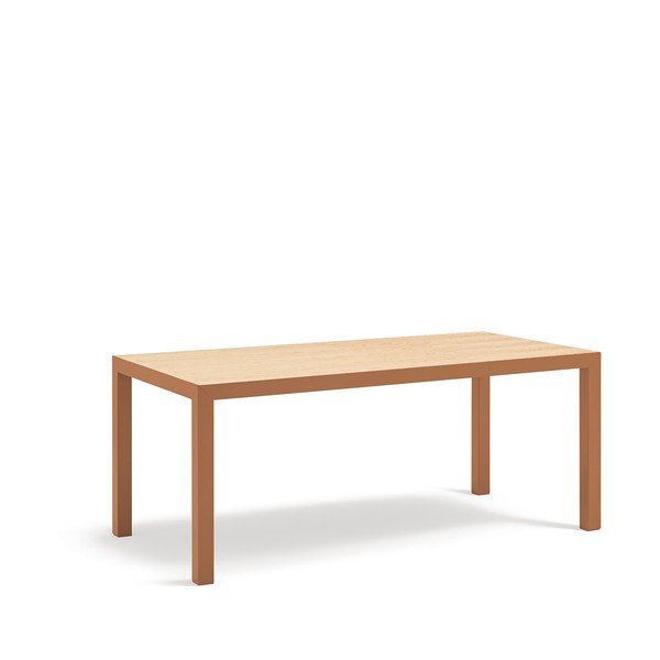 Jedilna miza s hrastovo mizno ploščo 75x180 cm Alma – Teulat-image-2