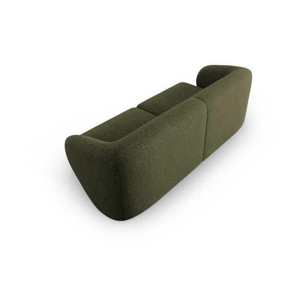 Zelena sedežna garnitura iz šenilje 188 cm Paolo – Milo Casa-image-3