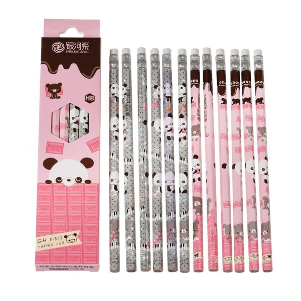Komplet 12 svinčnikov Rex London Panda