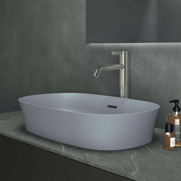 Svetlo moder keramičen umivalnik 60x38 cm Ipalyss – Ideal Standard-image-1