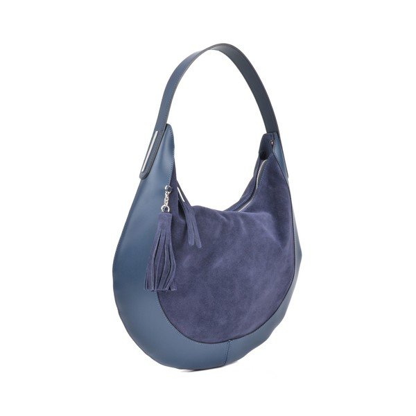 Modra usnjena torbica Isabella Rhea Moon Blu-image-1
