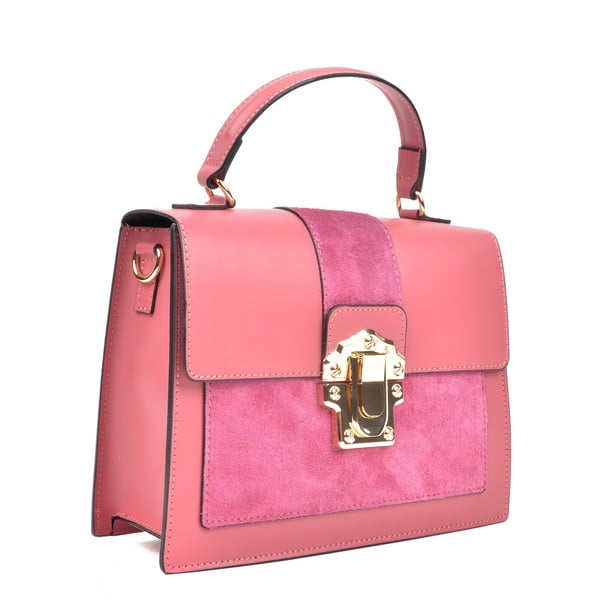 Roza usnjena torbica Isabella Rhea, 22 x 27 cm-image-2