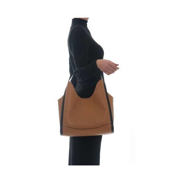 Rjava usnjena torbica Isabella Rhea Ravenea-image-1