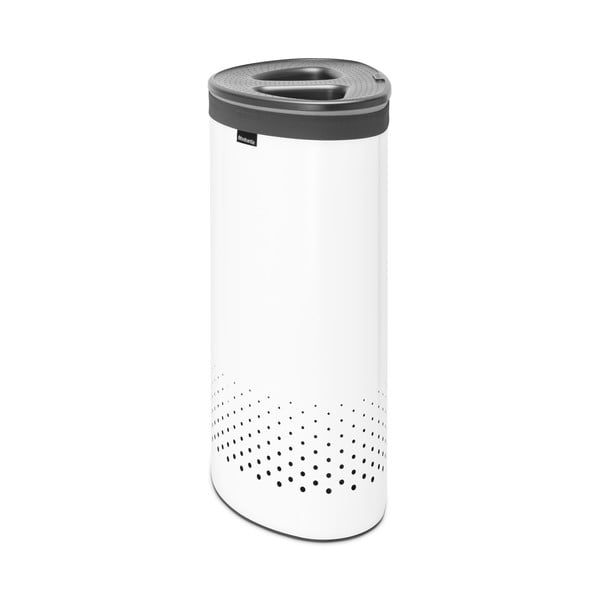 Bel kovinski koš za perilo 55 l Selector – Brabantia-image-3