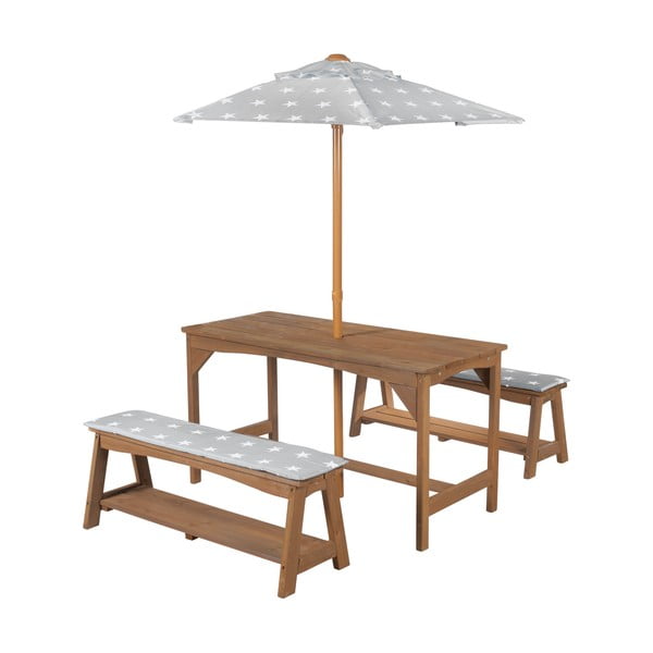 Otroški komplet vrtnega pohištva 4 ks Outdoor + – Roba