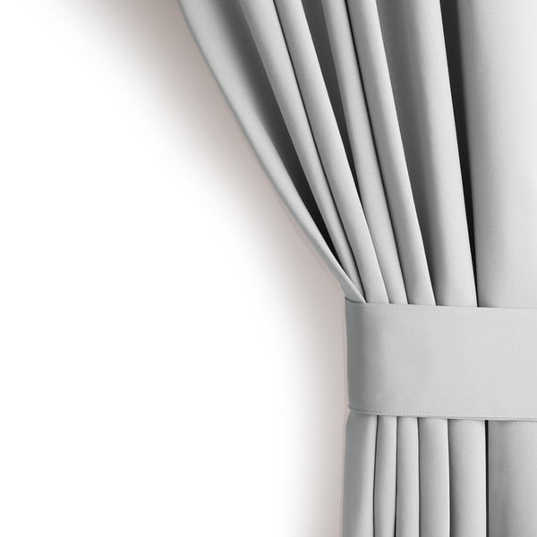 Svetlo siva zavesa za delno zatemnitev 140x245 cm Kierra – Restilo-image-4