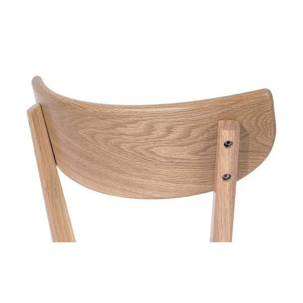 Hrastov jedilni stol z belim sedežem Arch - Bonami Selection-image-4