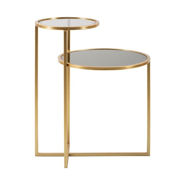 Okrogla mizica v zlati barvi 40x50 cm - Mauro Ferretti