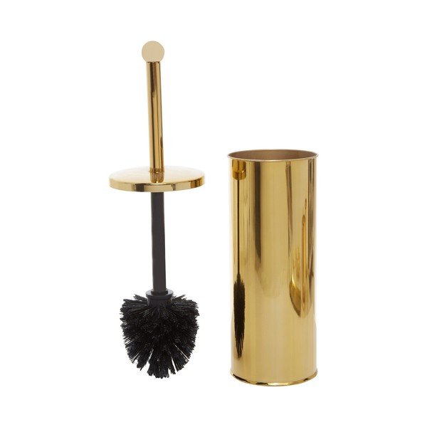 WC ščetka iz nerjavečega jekla v zlati barvi Allegra – Premier Housewares-image-1