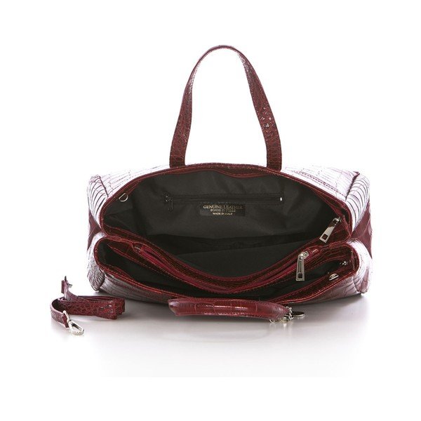 Bordo torbica iz pravega usnja Federica Bassi Python-image-2
