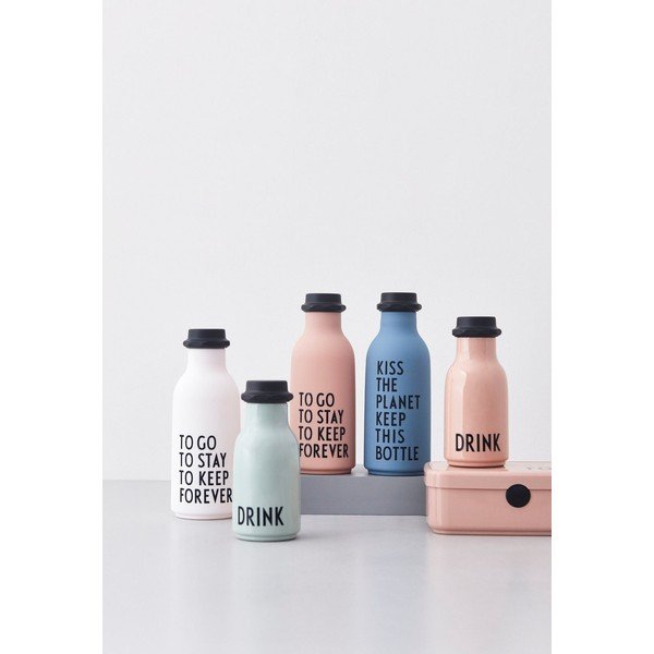 Roza steklenička za otroke Design Letters Drink, 330 ml-image-4