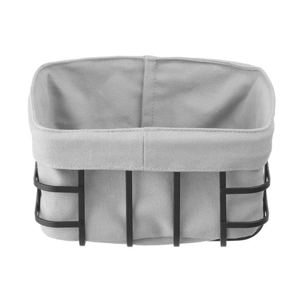 Črno-siva košara za kruh s tekstilno podlogo Hendi, 19 x 19 cm-image-1