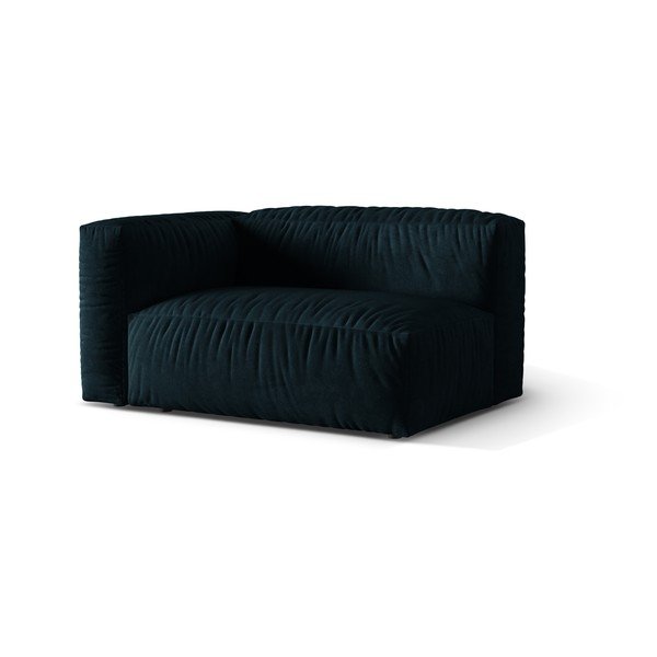 Temno moder žameten modul za sedežno garnituro (levi kot) Martina – Micadoni -image-1