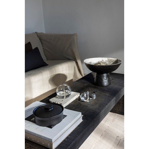 Črno-slonokoščena skleda iz kamenine ø 31,5 cm By Hand  – Mette Ditmer Denmark-image-2