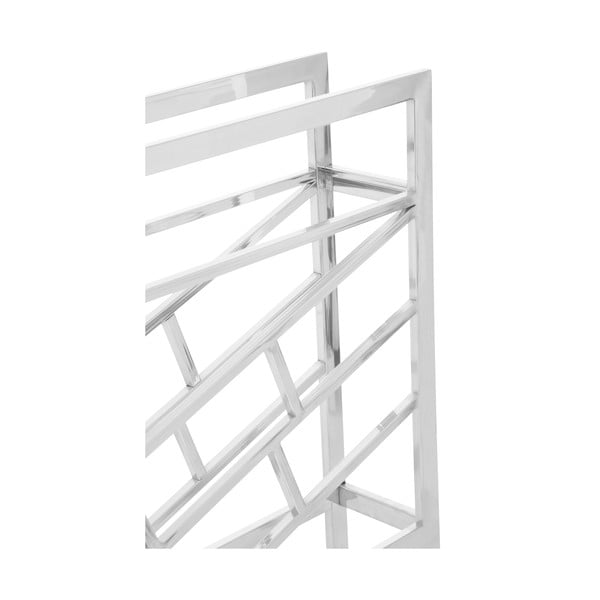 Kovinsko držalo za vino v sijajno srebrni barvi za 12 steklenic Barolo – Premier Housewares-image-4