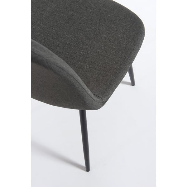 Komplet 2 temno sivih jedilnih stolov Bonami Essentials Lissy-image-4