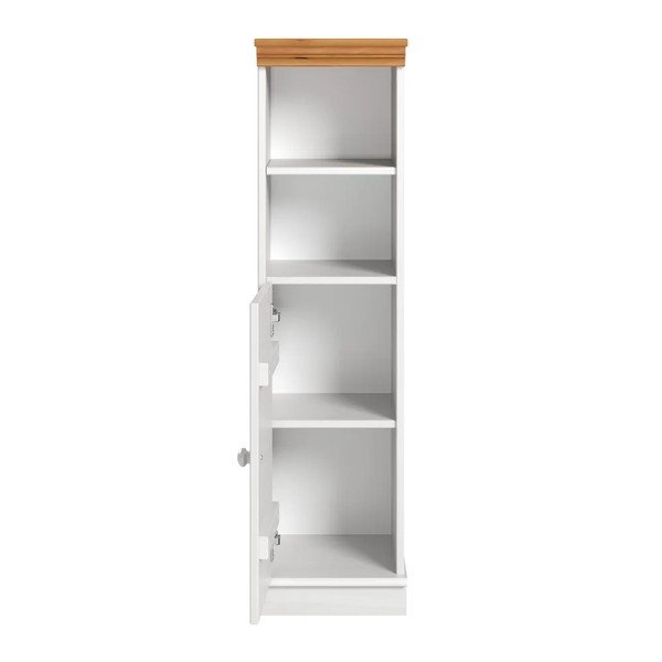 Bela visoka/ozka kopalniška omarica iz masivnega bora 30,5x115,5 cm Anita – Støraa-image-3