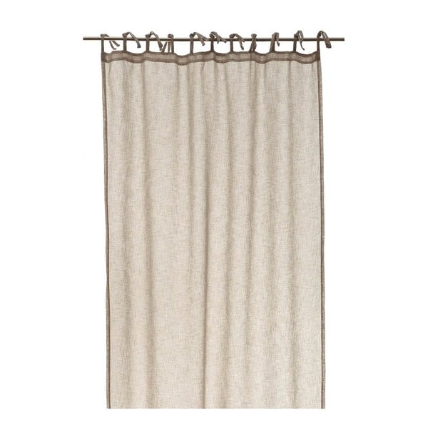 Rjava prosojna zavesa 140x260 cm Linen – Casa Selección