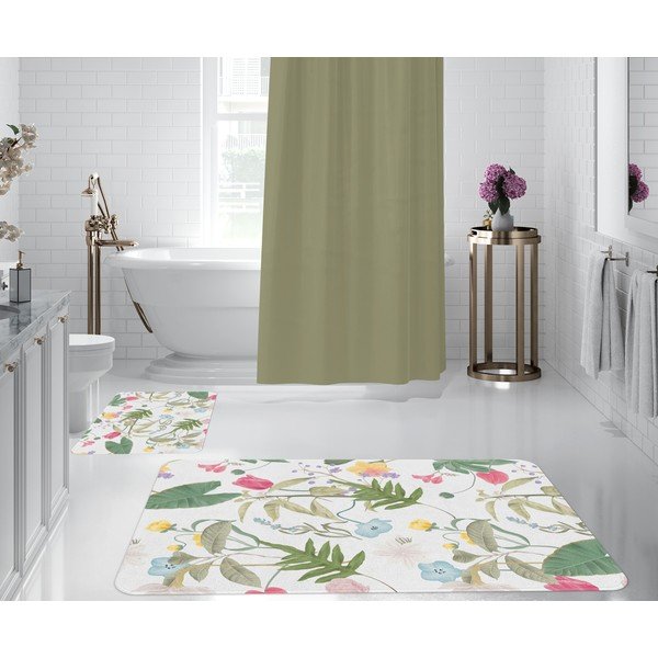 Bele/zelene kopalniške preproge v kompletu 2 ks 60x90 cm – Oyo Concept-image-1