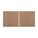 Vrata v hrastovem dekorju za modularni sistem polic 2 kos 32x33 cm Mistral Kubus - Hammel Furniture