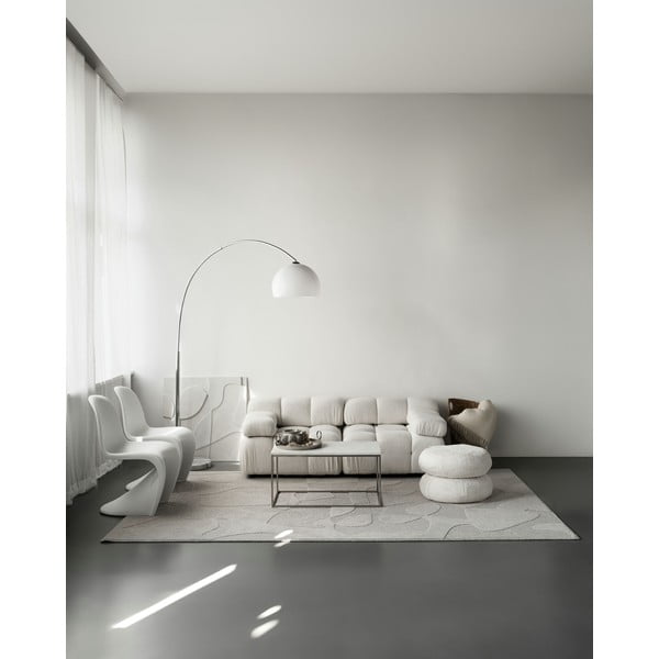 Svetlo siva volnena preproga 200x300 cm Morphic Botanica – Agnella-image-2