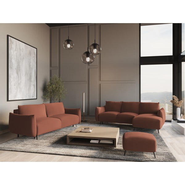 Rožnata kotna sedežna garnitura Malie – Makamii-image-1