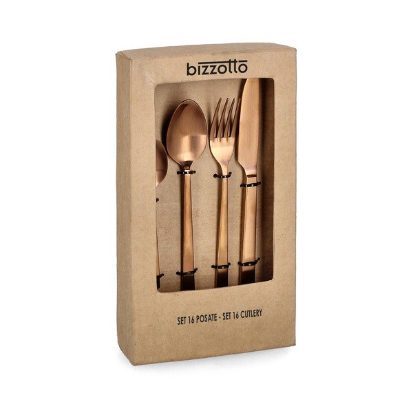 Bakren pribor 16 ks iz nerjavečega jekla za 4 osebe Hestia – Bizzotto-image-1