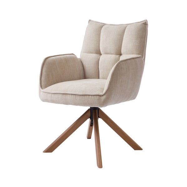 Kremno beli oblazinjeni jedilni stoli v kompletu 2 ks Marilla – Unique Furniture