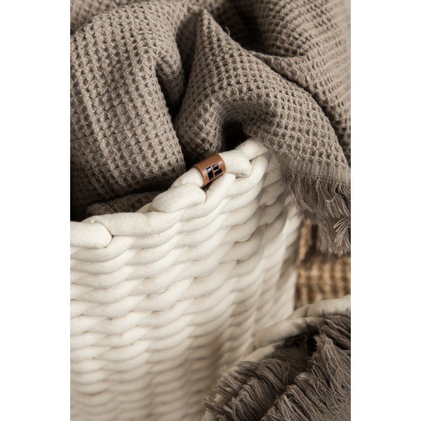 Tekstilna košara ø 40x40 cm Peach Skin Round XL – Bigso-image-2