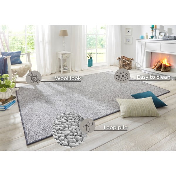 Siva preproga 160x240 cm Wolly – BT Carpet-image-4