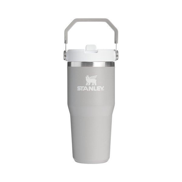 Svetlo siva termovka iz nerjavečega jekla 410 ml IceFlow™ Flip Straw 2.0 Tumbler Ash – Stanley