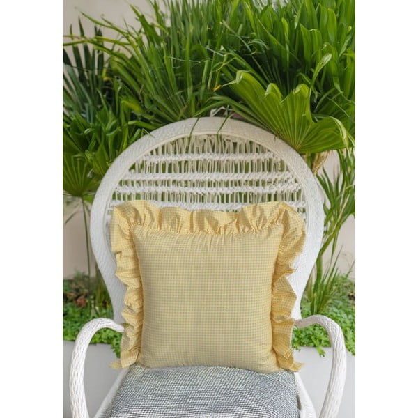 Bombažna prevleka za blazino 45x45 cm Ruffled – Mila Home-image-1