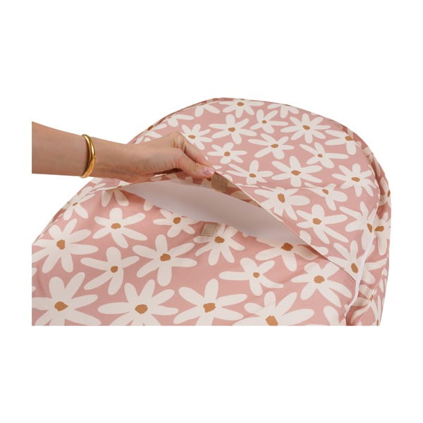 Roza gnezdo za dojenčka Blush Daisies - Malomi Kids-image-1