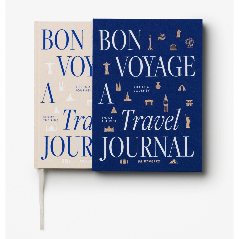 Zvezek 104 str. Bon Voyage Travel Journal