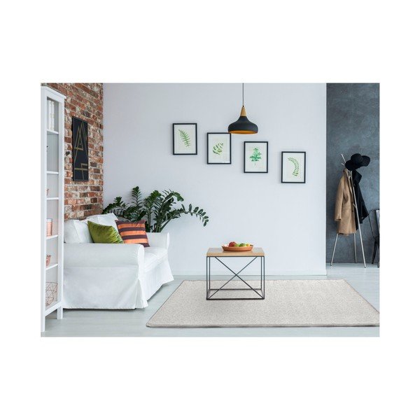 Bela preproga Universal Benin Liso White, 120 x 170 cm-image-1