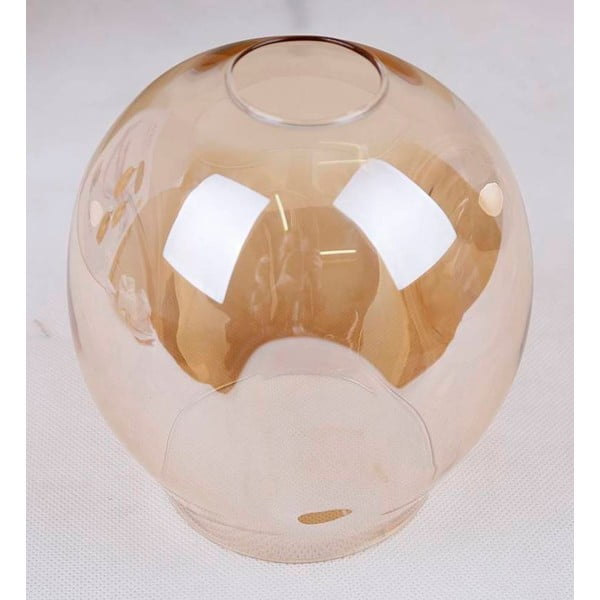 Črna viseča svetilka s steklenim senčnikom 14x48 cm Aspa - Candellux Lighting-image-4