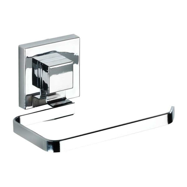 Plastičen komplet pripomočkov za kopalnico v sijajno srebrni barvi z namestitvijo brez vrtanja Quadro – Wenko-image-4