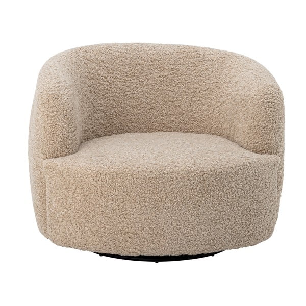 Bež fotelj iz tkanine bouclé Bocca – Bloomingville-image-2